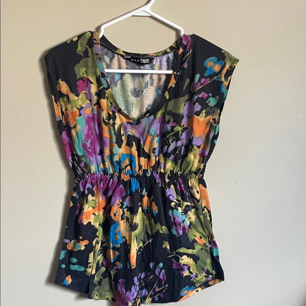 Colorful Floral Kids Romper (Bin T)​